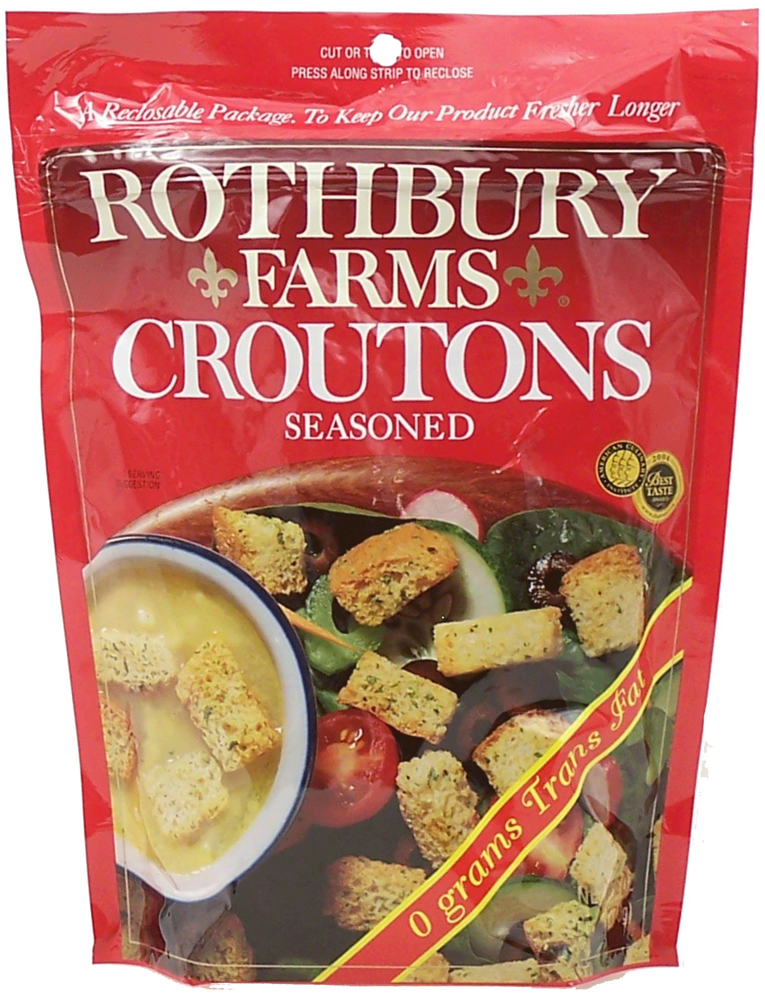 Rothbury Farms  restaurant style seasoned croutons reclosable package Full-Size Picture